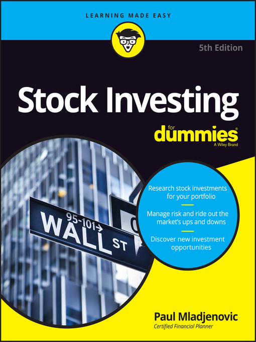 Title details for Stock Investing for Dummies by Paul Mladjenovic - Wait list